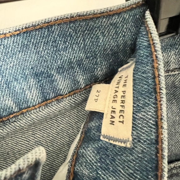 Madewell The Perfect Vintage Ripped Skinny Jeans Distressed Hem Light Denim - Picture 4 of 4